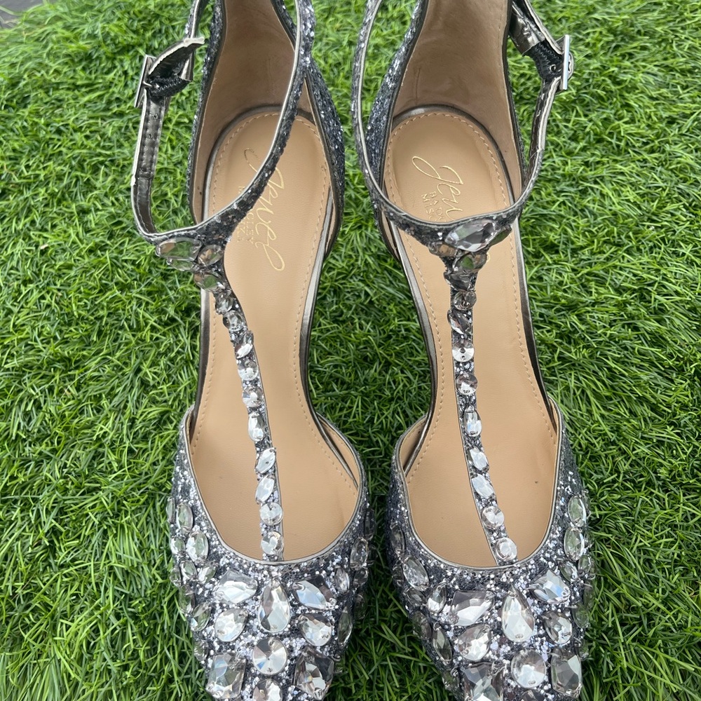 Jewel Badgley Mischa Smoke Glitter Pumps - Picture 2 of 9